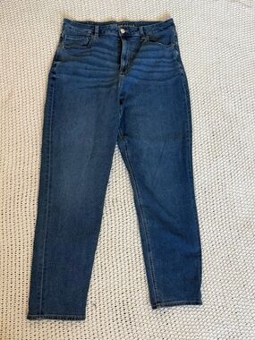 American Eagle Stretch Blue Jeans Size 14 Long Classic Denim